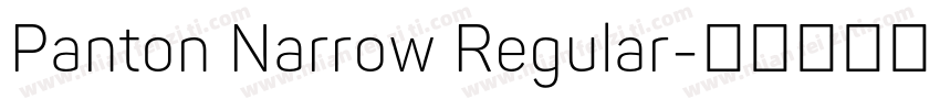 Panton Narrow Regular字体转换